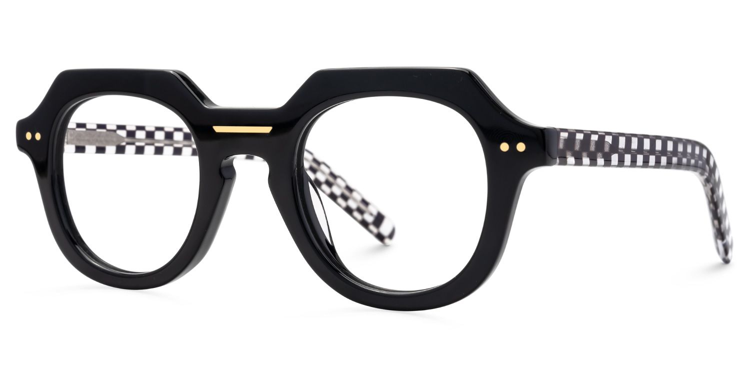 Black Geometric Eyewear - Jameica on Sale | ZEELOOL Canada1