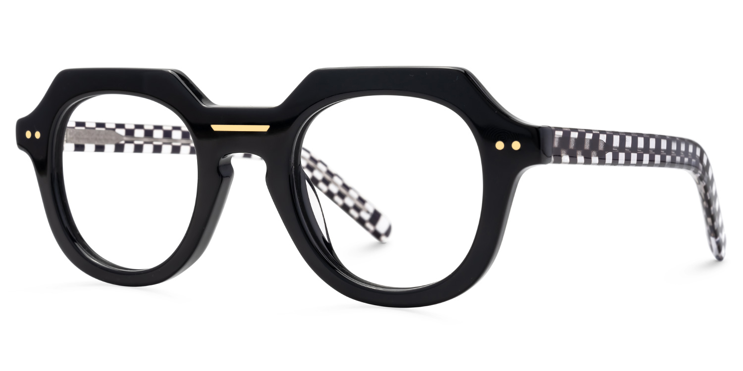 Jameica Geometric Black Glasses1