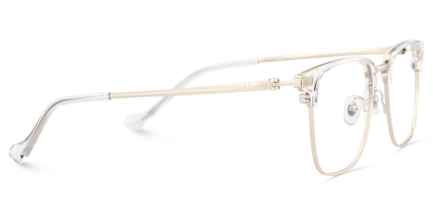 Owen Eyeglasses in Square Black Gold Frame | ZEELOOL Canada4