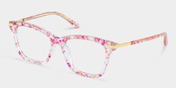 Eliot Rectangle Pink Glasses2