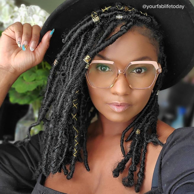 Norah Geometric Champagne EyeGlasses and Glasses Frames7