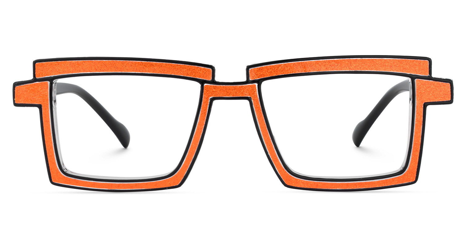 Zephyr Orange Glasses in Cyberpunk Style Eyeglasses1