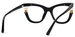 Pearl Cateye Black Glasses5