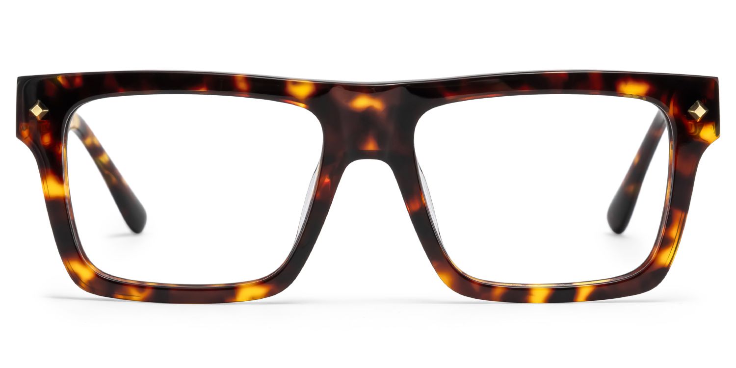 Trent Eyeglasses in Rectangle Tortoise Frame | ZEELOOL Canada1