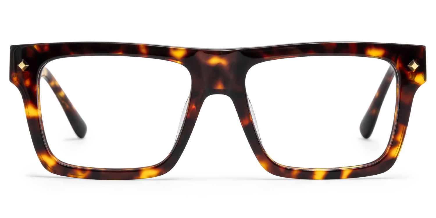 Trent Rectangle Tortoise Glasses1