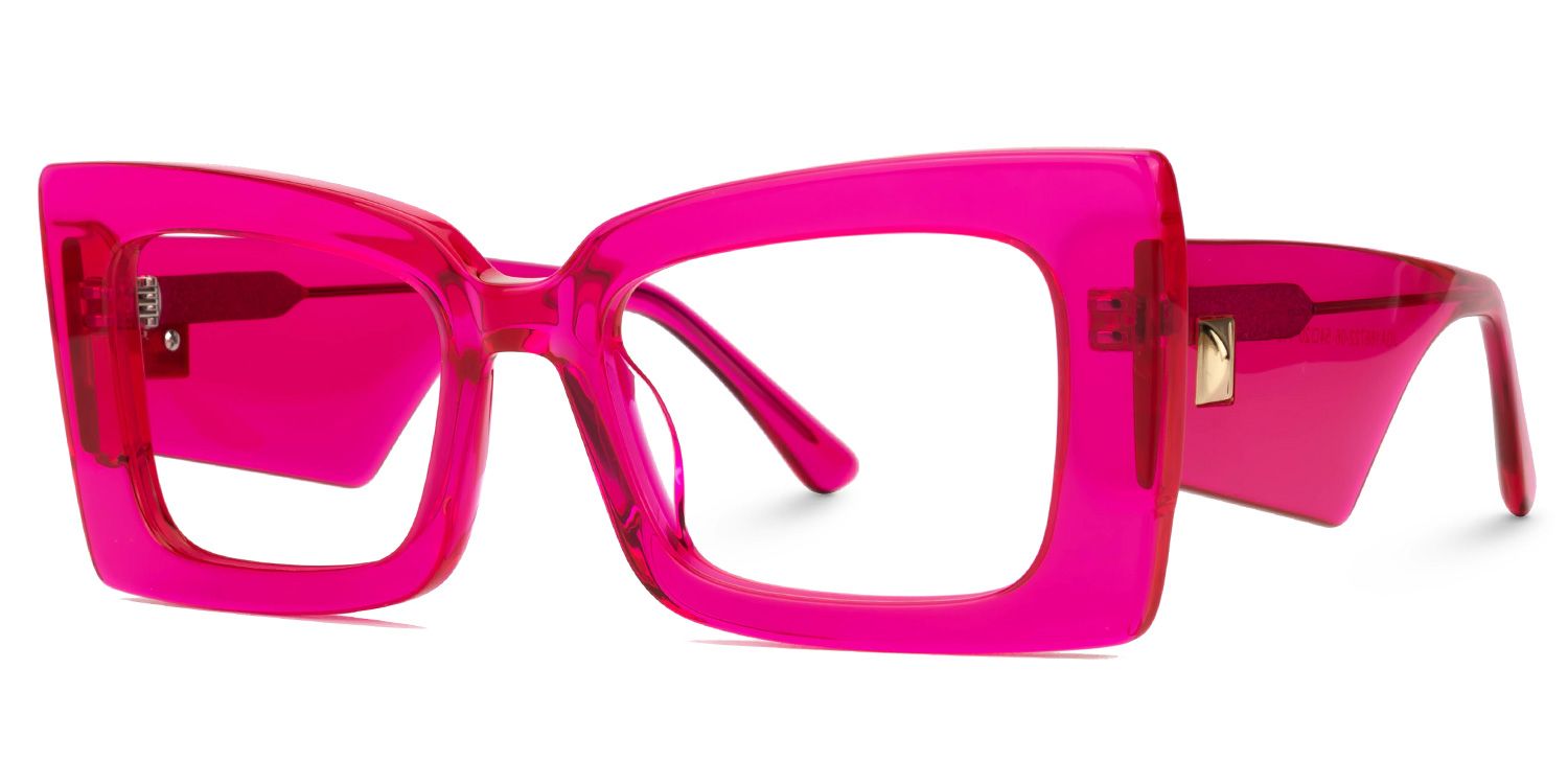 Mitia Neon Pink Eyeglasses and Designer Gasses Frames1
