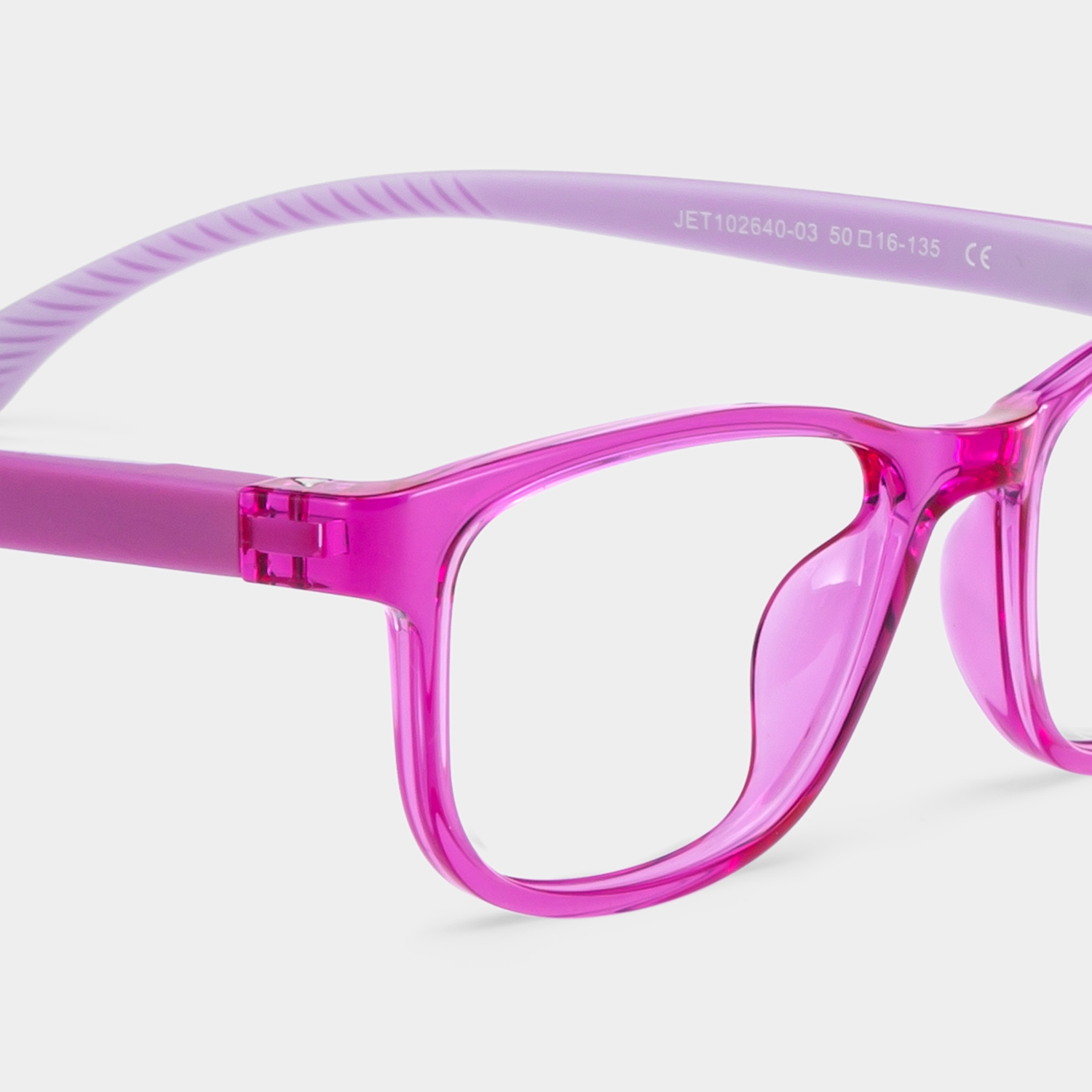 Robin Rectangle Pink Frame Eyeglasses for Pre-tweens4