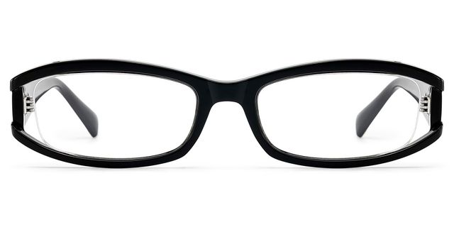 Willow Black Rectangle Glasses