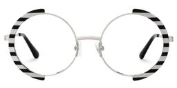 Crowe Round Two-Tone Glasses0