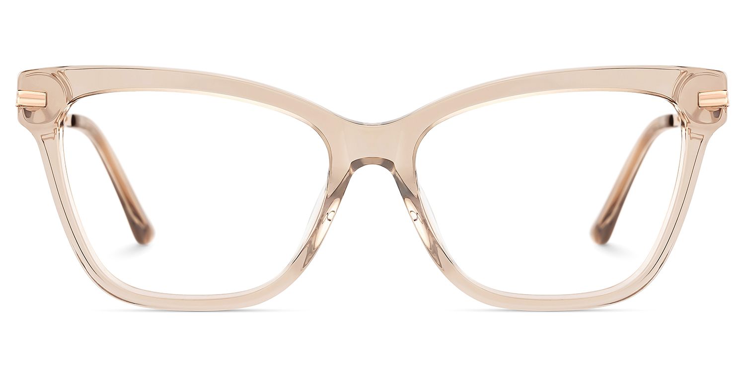 Mason Eyeglasses in Cat Eye Beige Frame | ZEELOOL Canada2