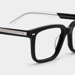 George Rectangle Black Glasses5