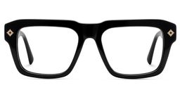 Ramdass Rectangle Black Glasses1