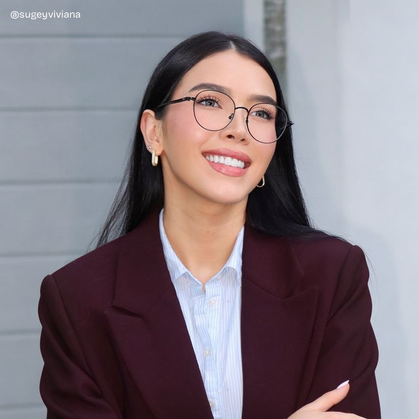Celena Round Black Glasses
