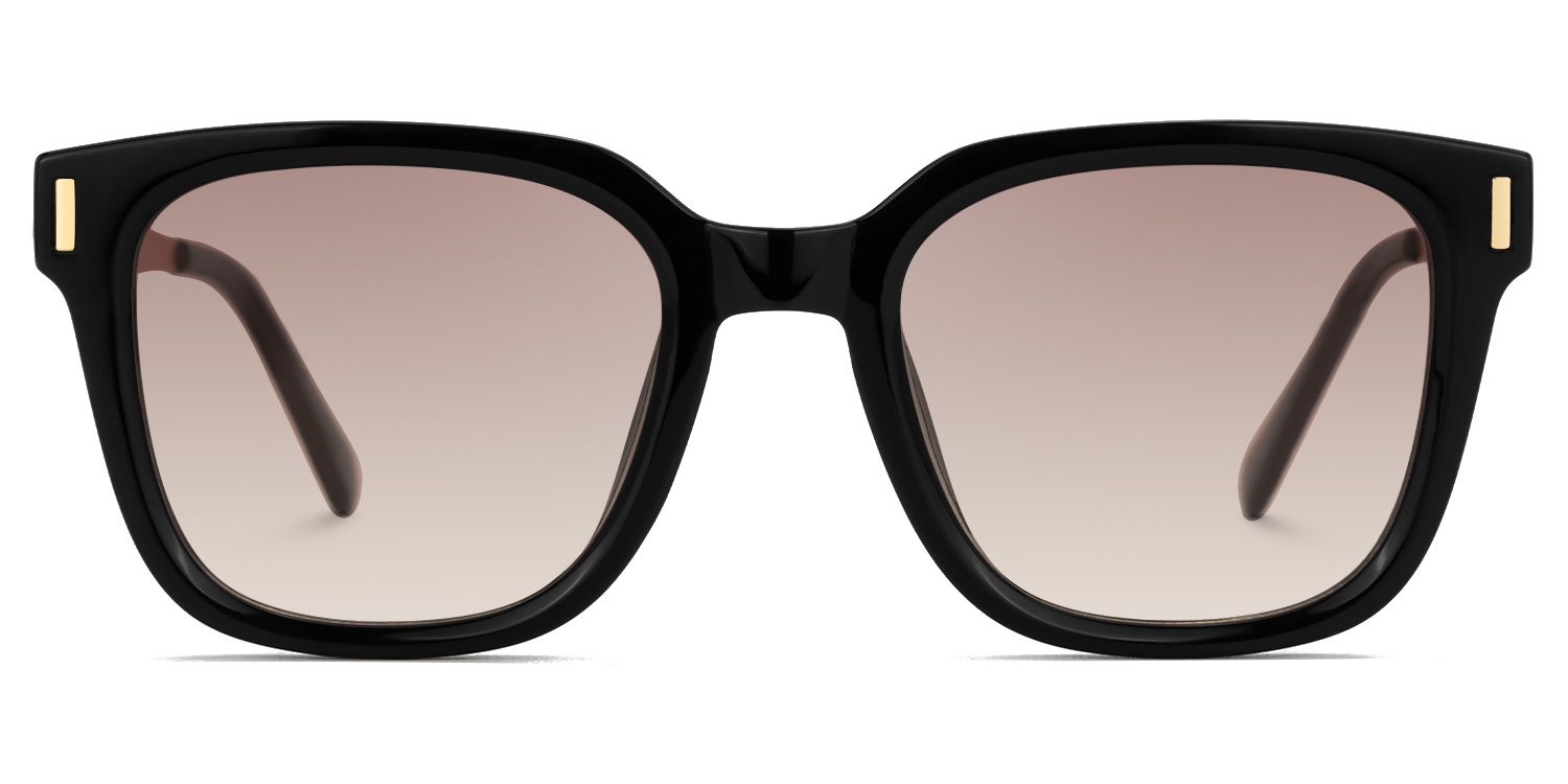 Frederik Square Black Full Frame Sunglasses | Zeelool0