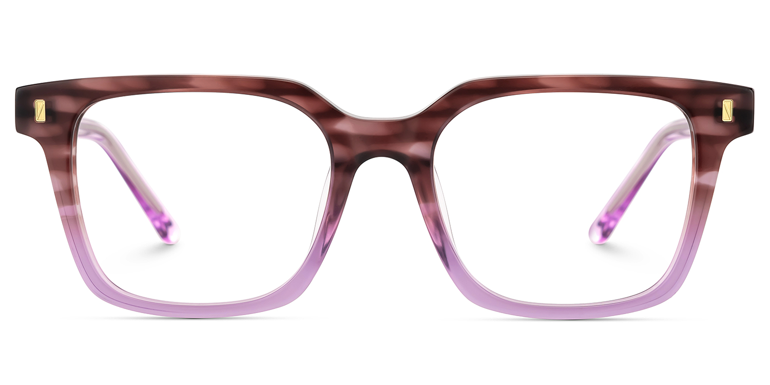 Pagel Square Purple Glasses