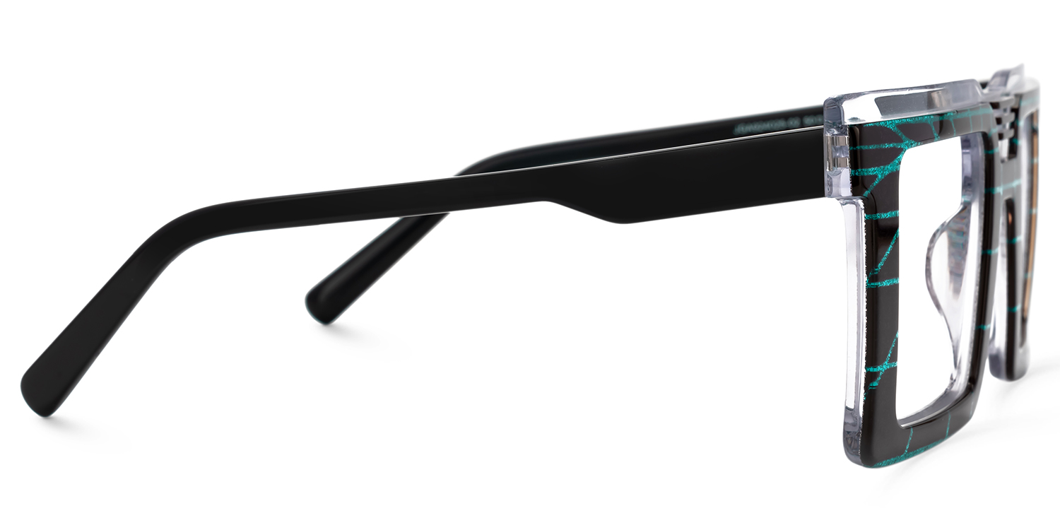 Ashlyne Square Black Glasses2