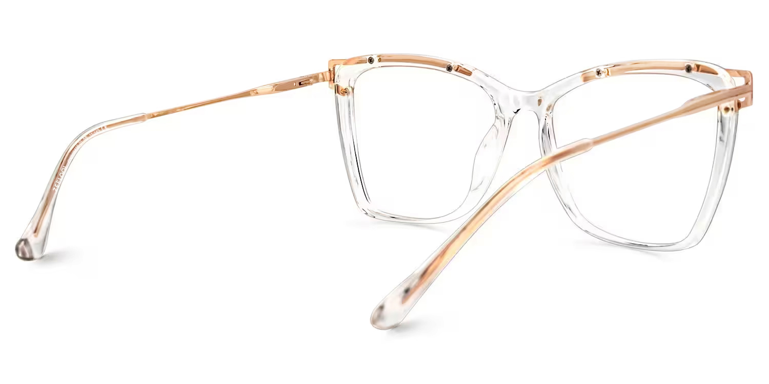 Krystle Square Crystal Frame Glasses | ZEELOOL Canada6