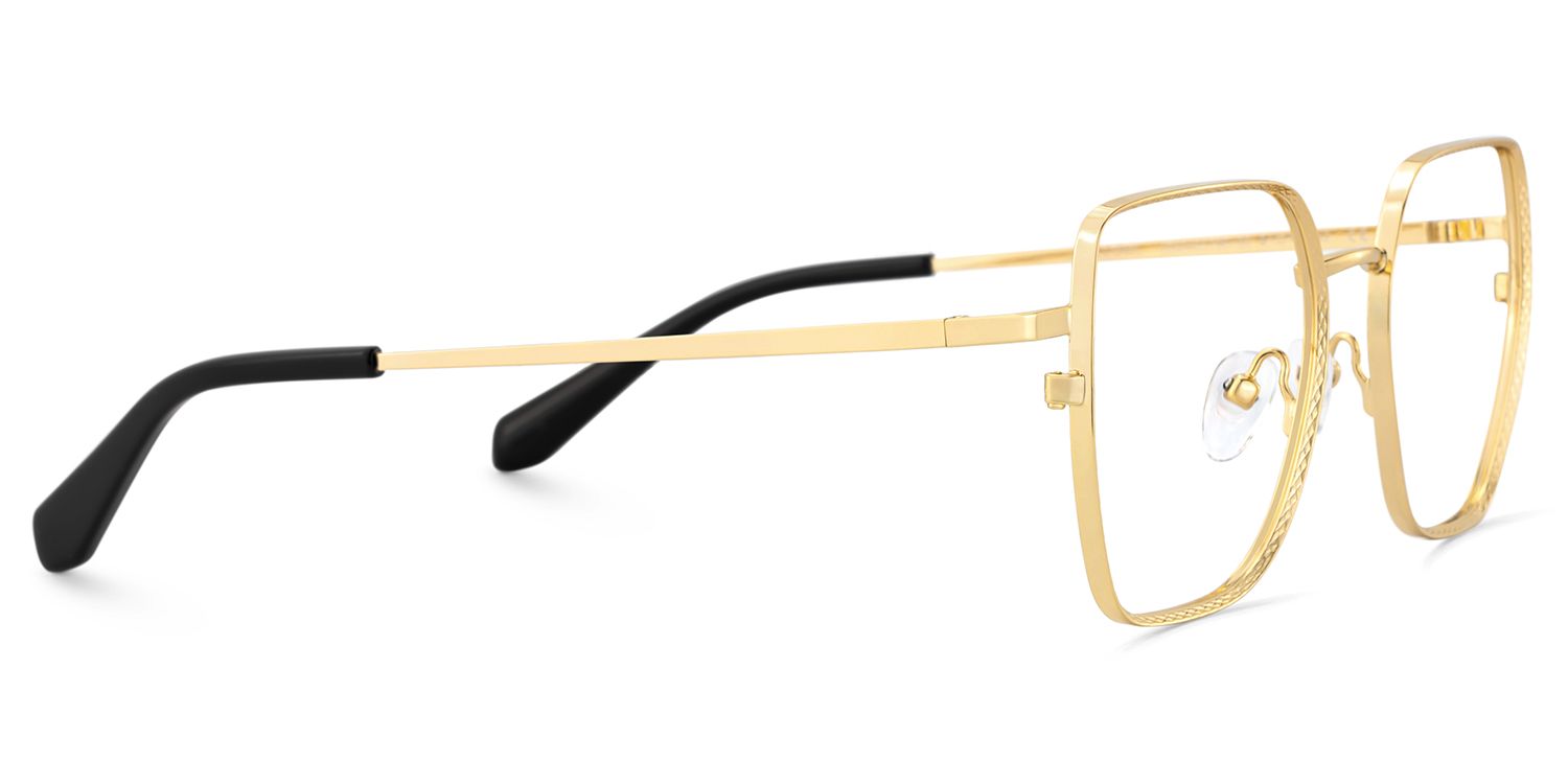 Fife Gold Full Frame Metal Prescription Glasses4