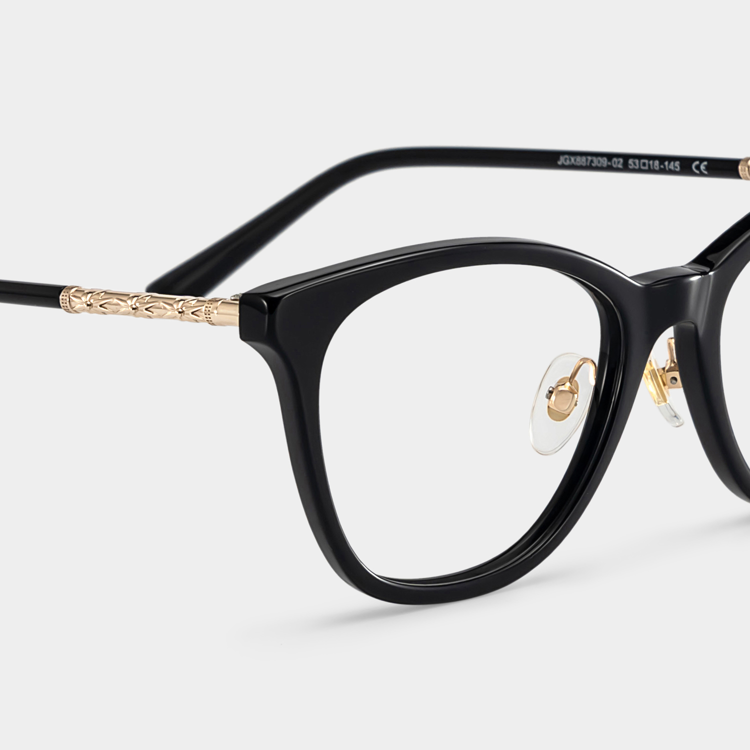 April Cat-eye Black Glasses5