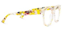 Jett Square Yellow Clear Glasses4