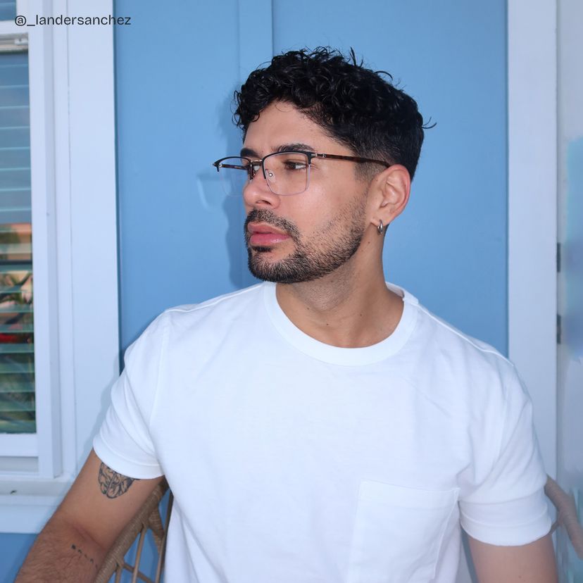 Simms Square Black Glasses