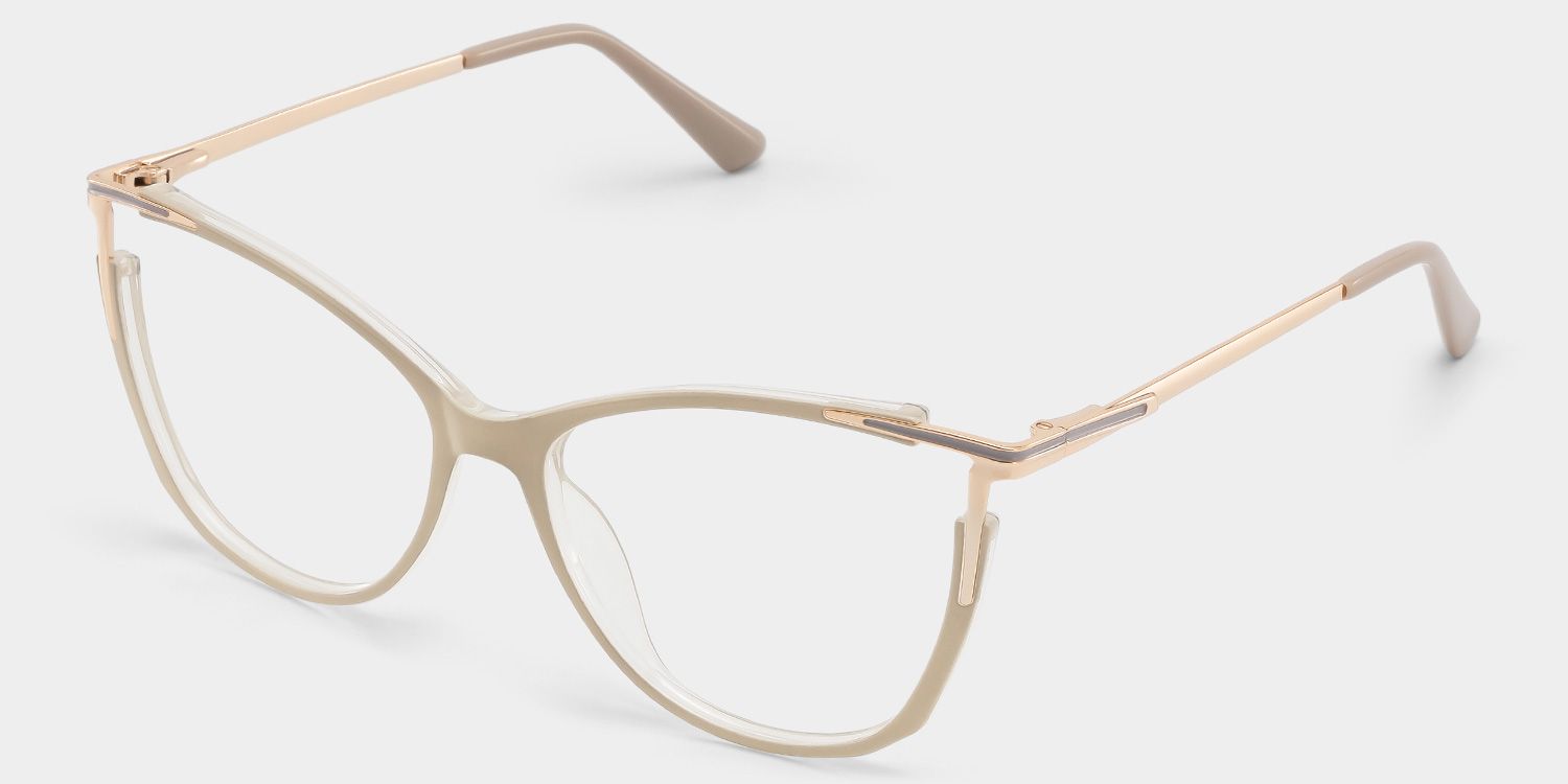 Yomary Cateye Khaki EyeGlasses | ZEELOOL Canada3