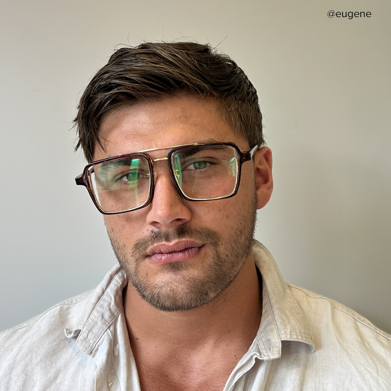 Nellie Aviator Tortoise-Gold Glasses