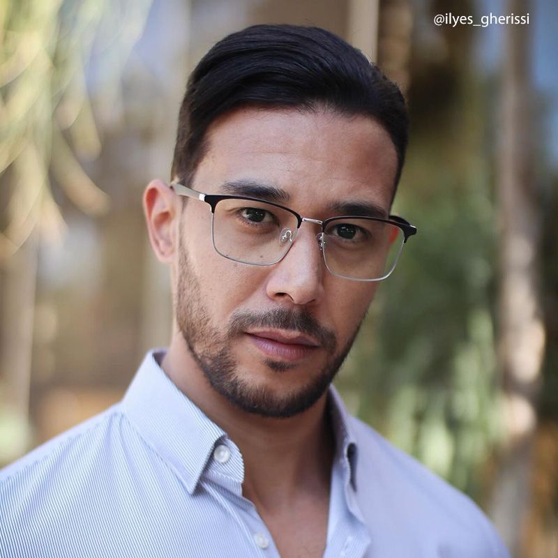 Eaddy Silver Eyeglasses with Rectangle Shape | ZEELOOL Canada4