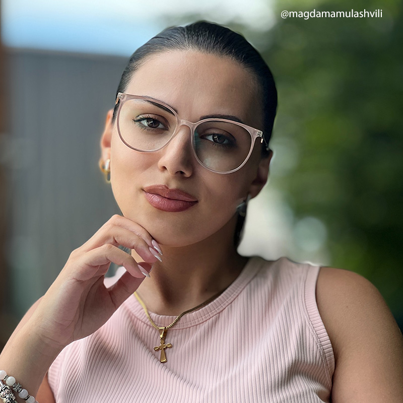 Chanty Round Pink Glasses6