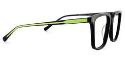 Delaine Rectangle Black Glasses3