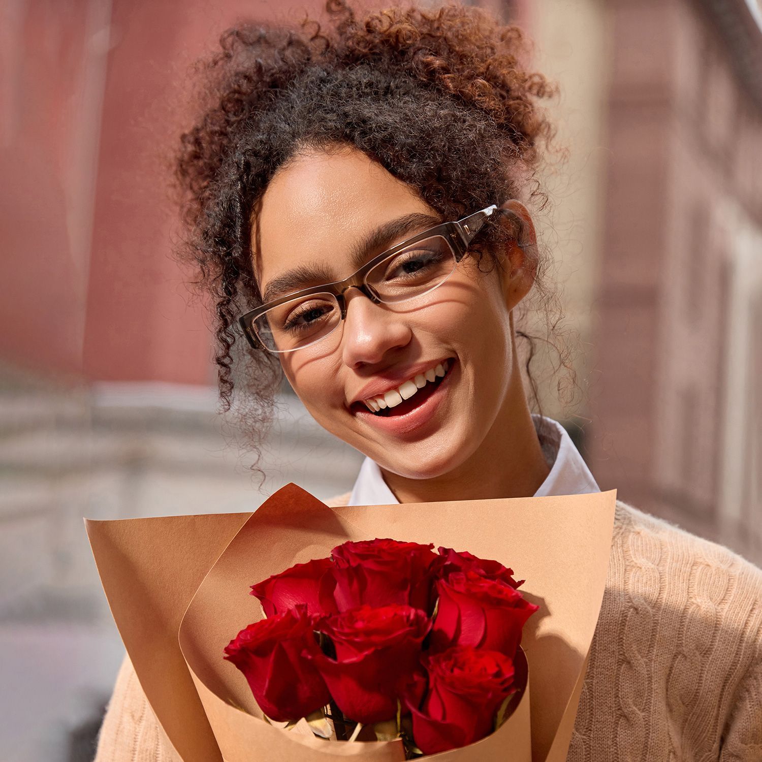 Trevor Clear Brown Rectangle Glasses for Teenager | ZEELOOL6