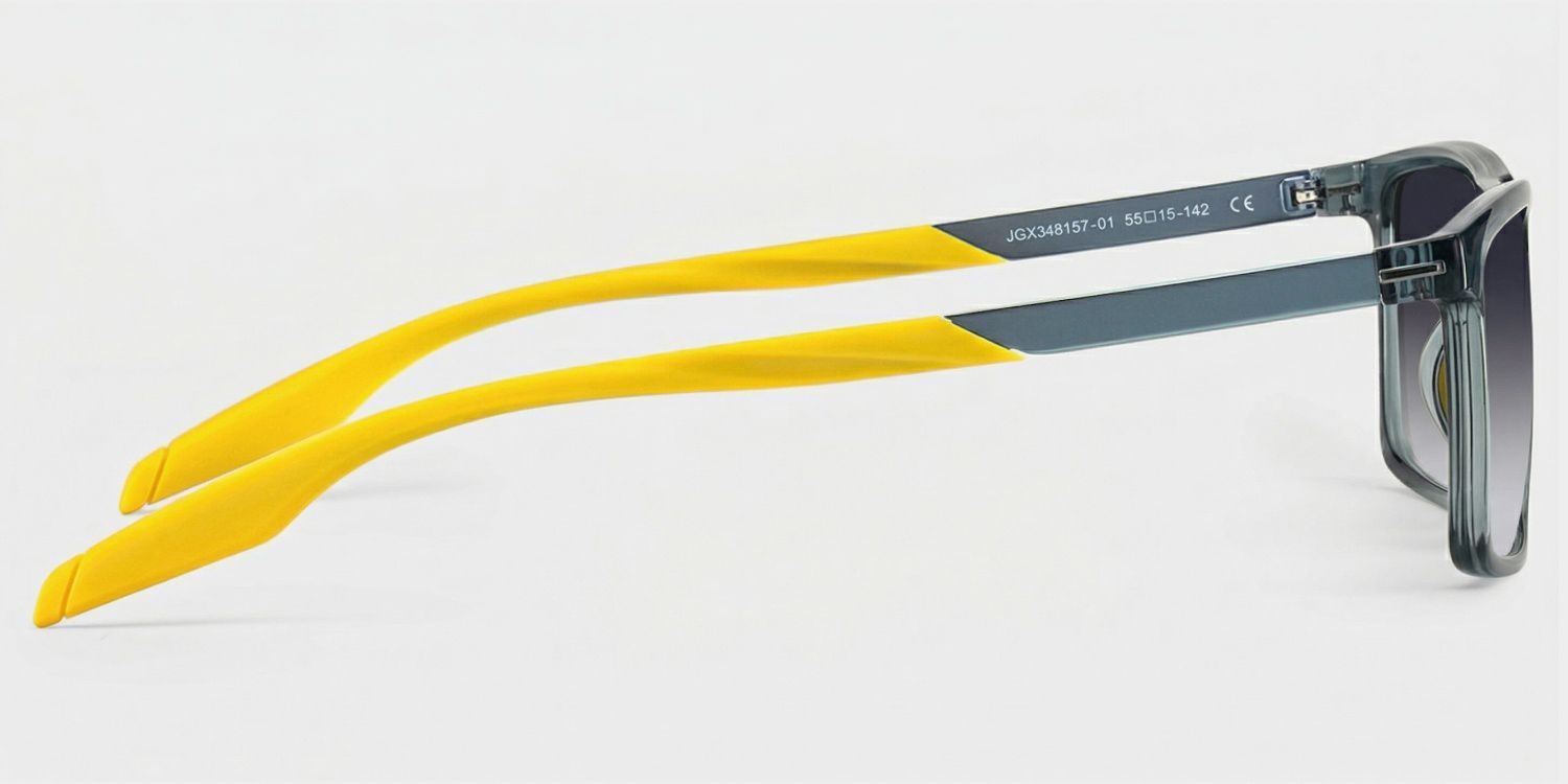Active Blue Yellow Frame Sunglasses with Rectangle Style | ZEELOOL CA2