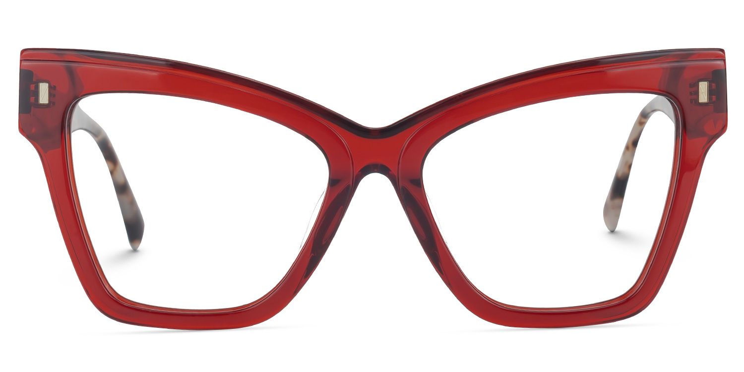 Cateye Levette Red Glasses deals -Zeelool Glasses0