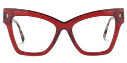 Levette Cateye Red Glasses0