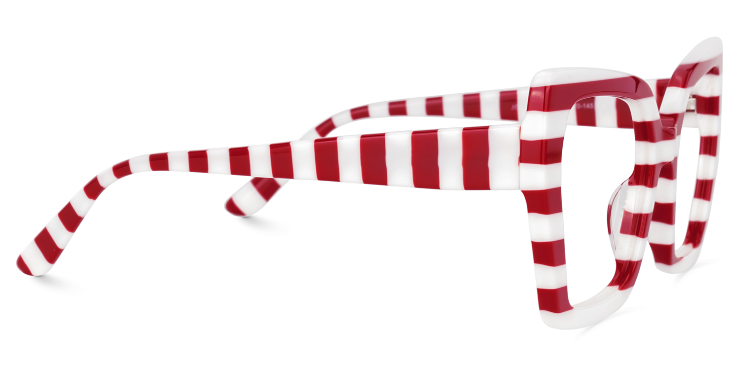 Pavia Butterfly Red Striped Glasses2