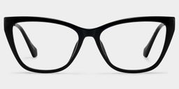 Celeste Black Cat-eye Glasses1