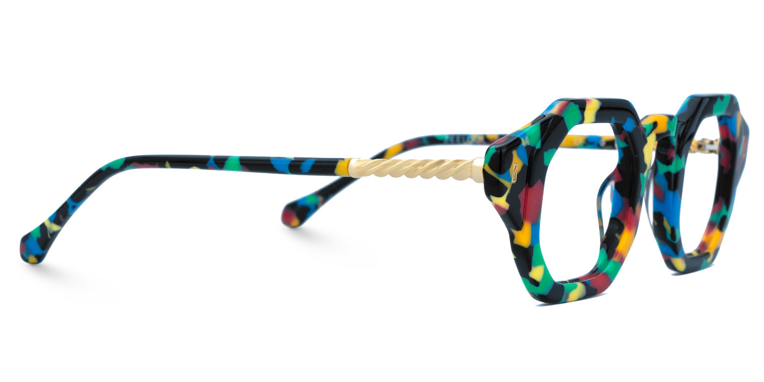 Buy speckled Hexagon Shape Glasses Frames Online | ZEELOOL Canada2