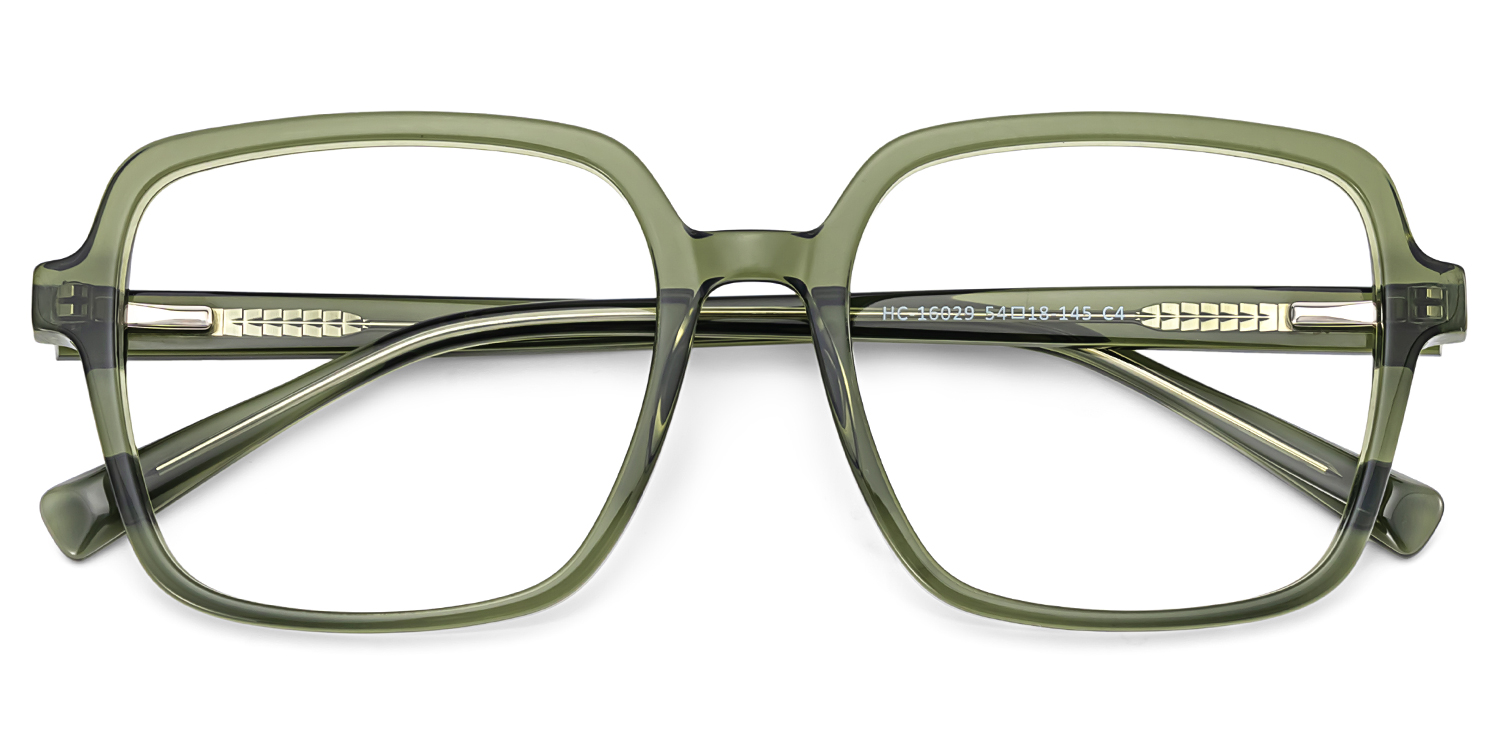 Ember Square Green Glasses1
