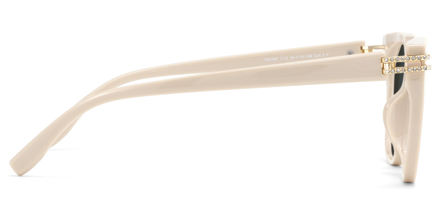 Catalina Square Champagne Polarized Sunglasses3