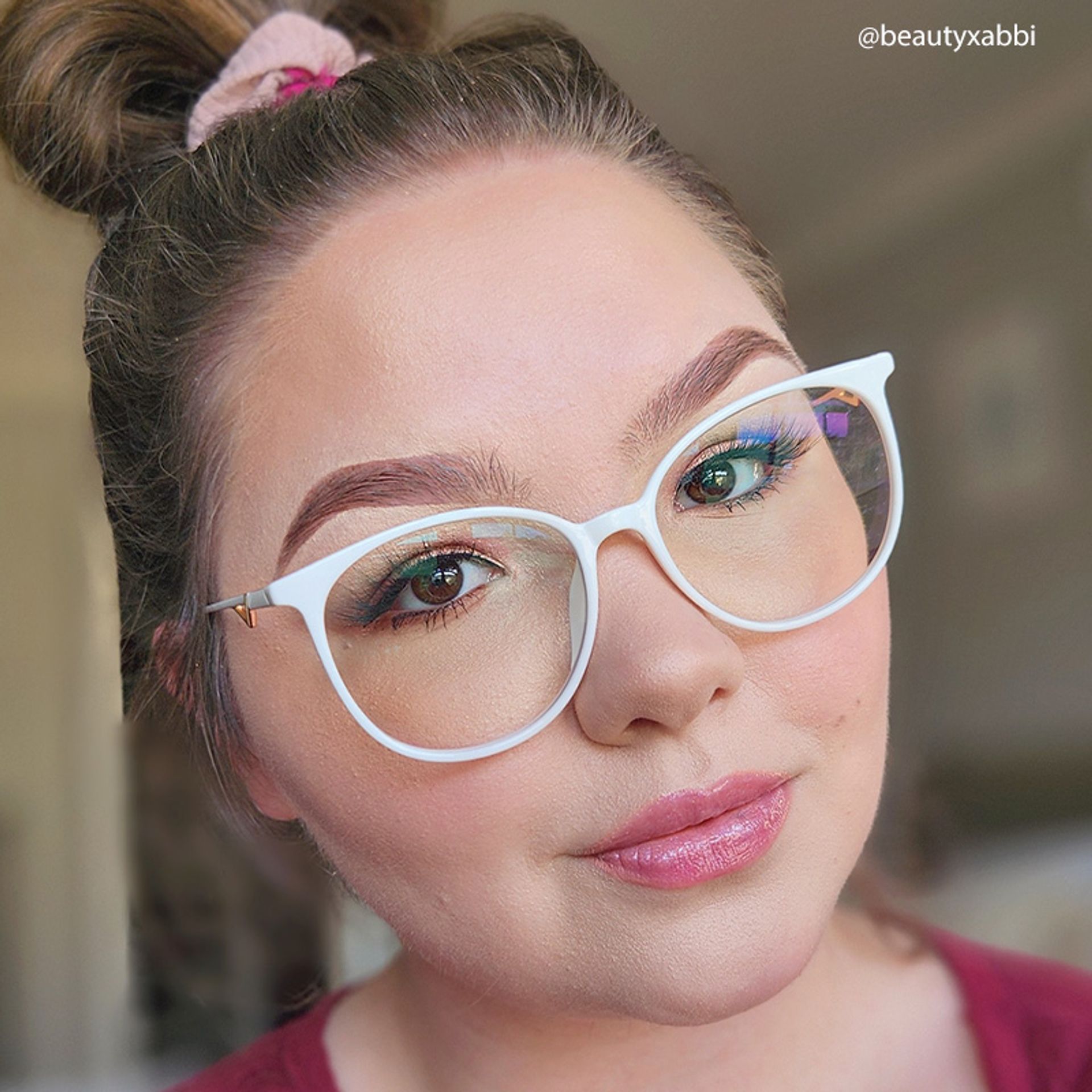 Chanty Round White Thin Frame Glasses | Zeelool Optical7