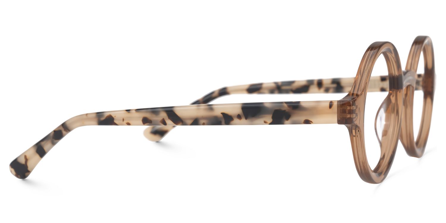 Round Netini Brown Glasses deals -Zeelool Glasses2