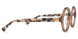 Netini Round Brown Glasses2