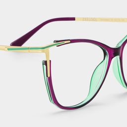 Yomary Cateye Purple Glasses4