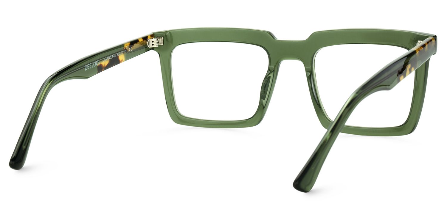 Leblanc Square Green Glasses For Men | ZEELOOL Canada3