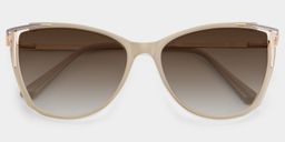 Yomary Cateye Khaki Glasses1