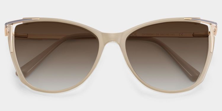 Yomary Khaki Cat eye Sunglasses