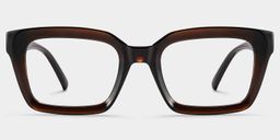 Marley Dark Brown Rectangle Glasses1