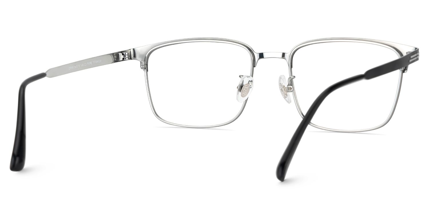 Men's Titanium Glasses Frames with Browline Shape5