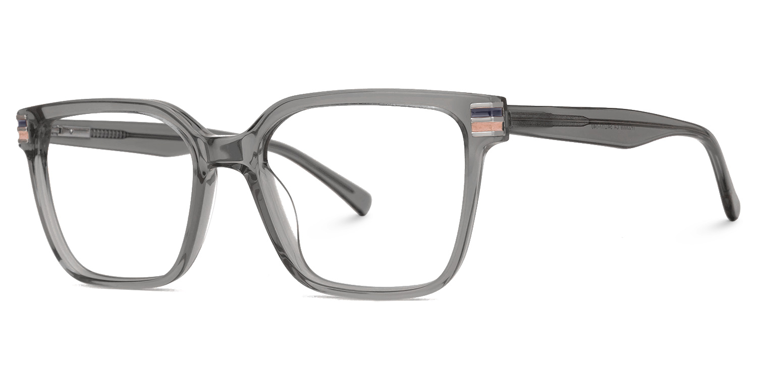 Rectangle Rucke Gray Color Frame Glasses | ZEELOOL Canada1
