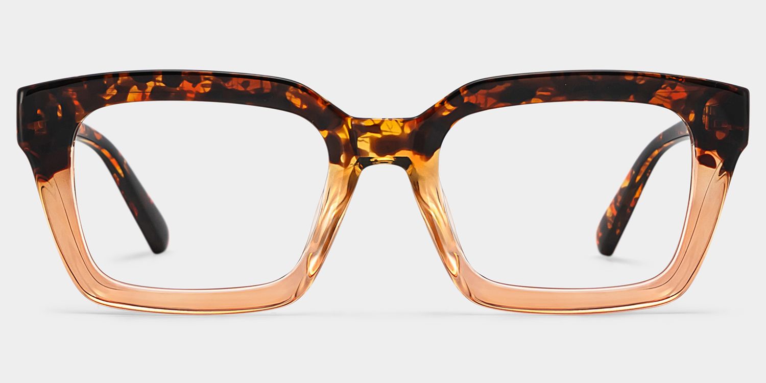 Grover Rectangle Tortoise Eyeglasses and Glasses Frames0